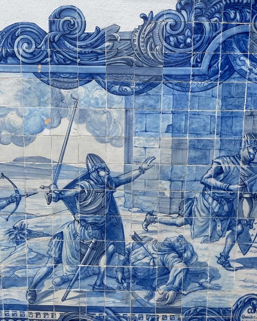 Painted Portuguese Tiles called Azulejos